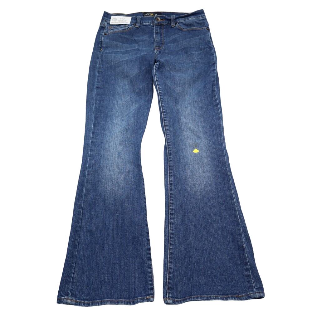 Lucky Brand Pants Womens 10 Blue Sofia Boot Cut Flat Front Denim Casual Jeans